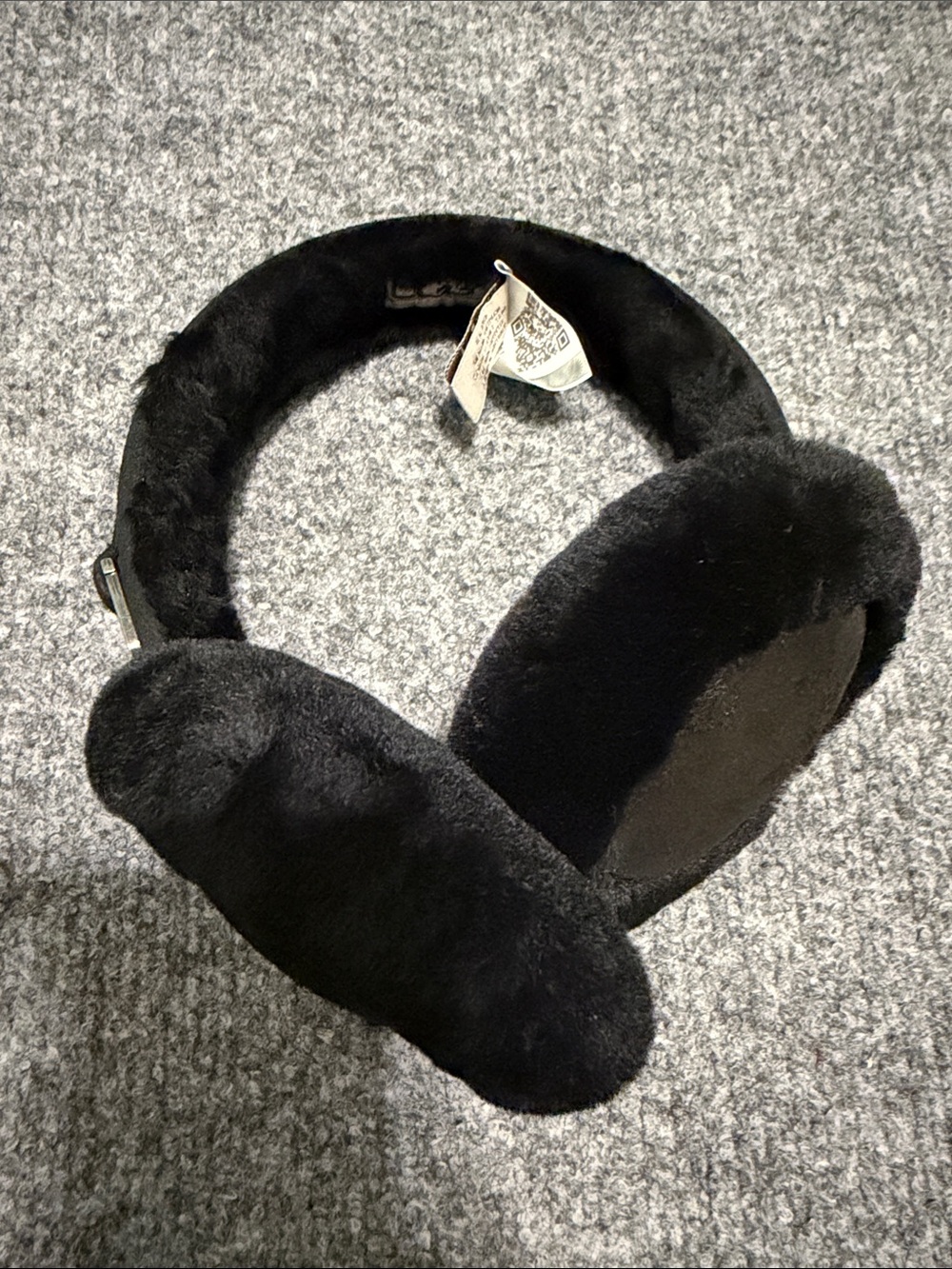 UGG Black Faux Fur Ear Muffs